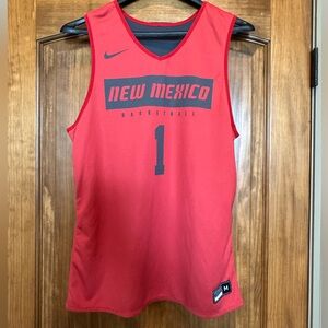 Nike Reversible Red and Gray New Mexico Basketball Jersey